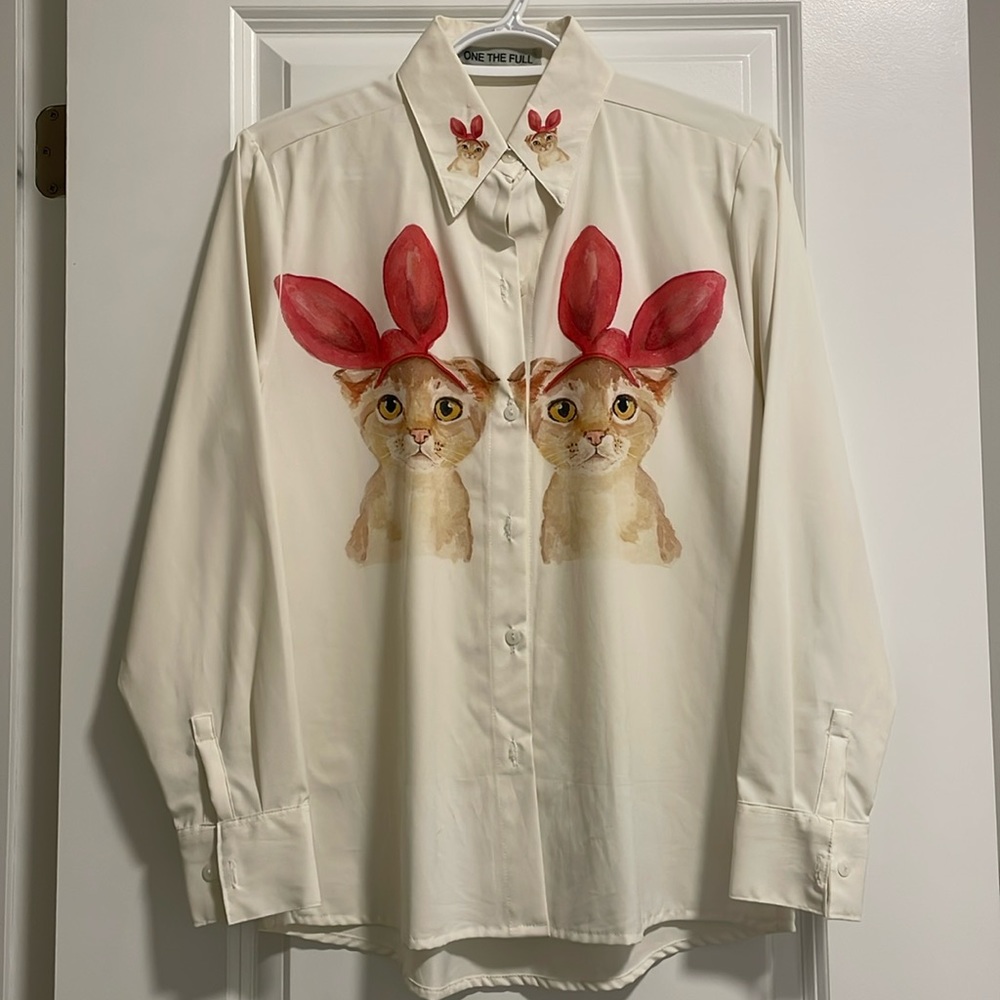 High Quality Cats Graphic Printed Shirt